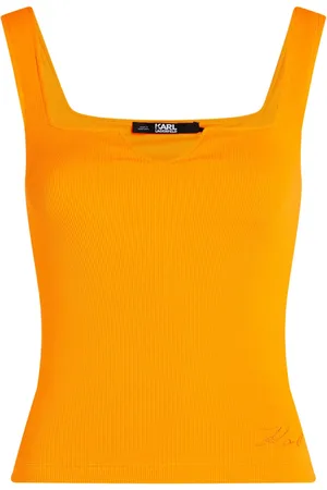 Karl Lagerfeld Tanktop met geborduurd logo