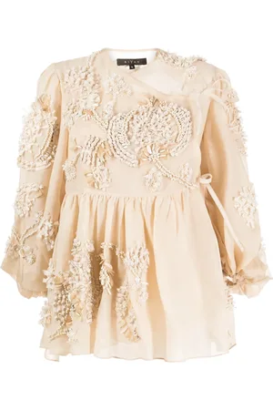 BIYAN Blouse met geborduurde bloemen