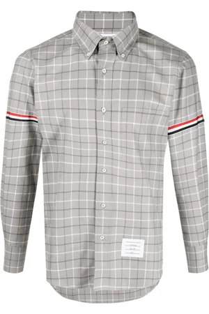 Thom Browne Geruit katoenen overhemd