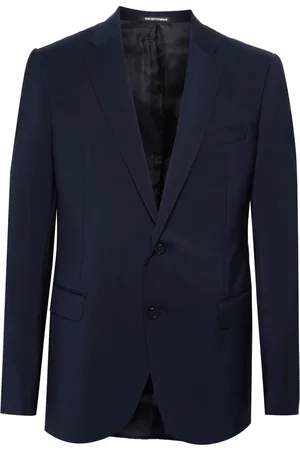 Emporio Armani Wollen blazer met enkele rij knopen