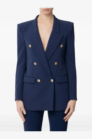 Elisabetta Franchi Blazer met dubbele rij knopen