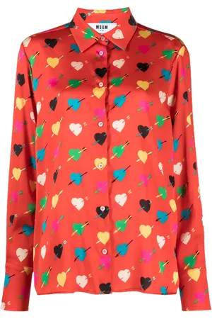 Msgm Blouse met hartprint