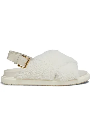 Marni Fussbett lammy sandalen