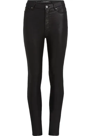 Karl Lagerfeld Skinny jeans met metallic afwerking