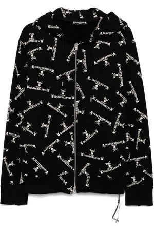 MASTERMIND Hoodie met rits en monogram