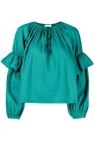 ULLA JOHNSON Blouse met pofmouwen