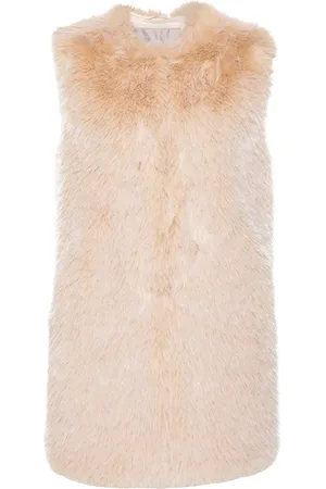 HERNO Kraagloos gilet van imitatiebont