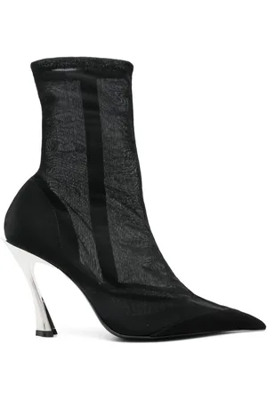 MUGLER 95 mm mesh laarzen
