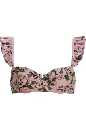 Agua by Agua Bendita Kiwi Wisteria bikinitop