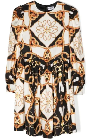 Moschino Jurk met barokprint