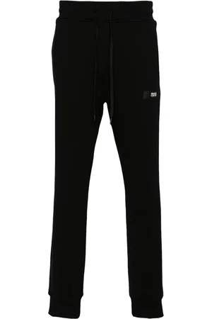 VERSACE Katoenen trainingsbroek met logopatch