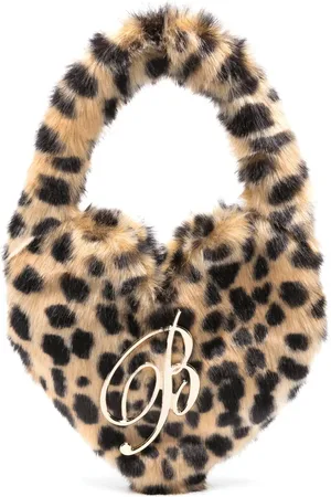 BLUMARINE Kleine hartvormige tas van imitatiebont