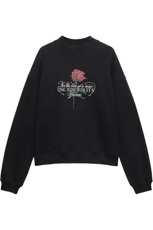 Msgm Sweater met tekst en stras