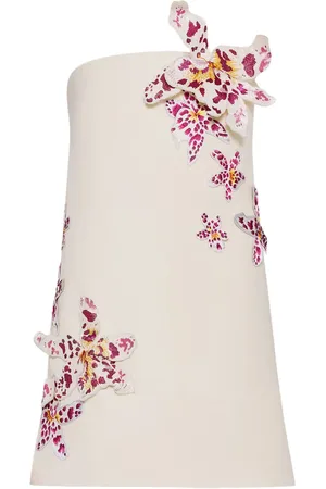Oscar de la Renta Watercolour Orchid cocktailjurk