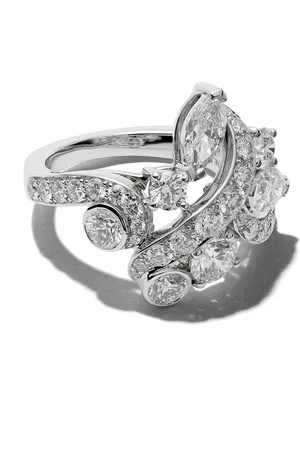 De Beers 18kt witgouden Adonis Rose ring met diamant
