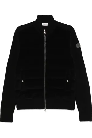 Moncler Vest met ribfluwelen vlakken