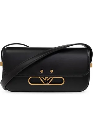 Emporio Armani Schoudertas met logoplakkaat