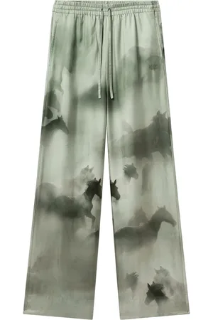 Stella McCartney Palazzo broek met paardenprint
