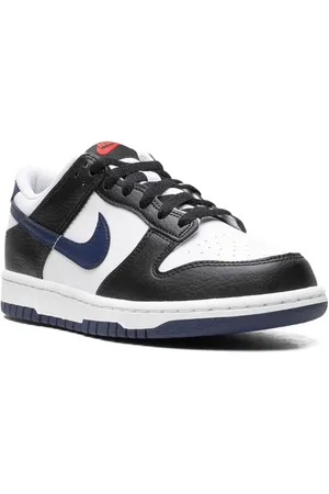 Nike Dunk Low "Black/White/University Red/Midnight Navy" sneakers