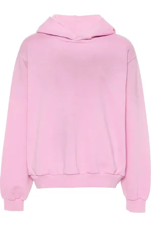 Acne Studios Gerafelde hoodie met logoprint