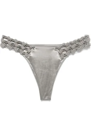 Isa Boulder Bikinislip met bloemmacramé
