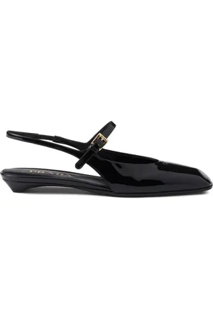 Prada Leren slingback ballerina