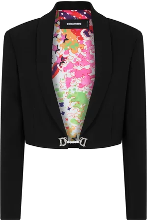 Dsquared2 Blazer met logoplakkaat