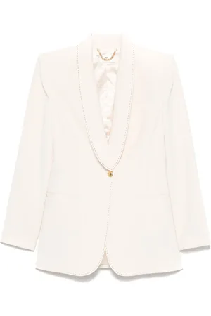 Elisabetta Franchi Crêpe blazer met contrasterend stiksel