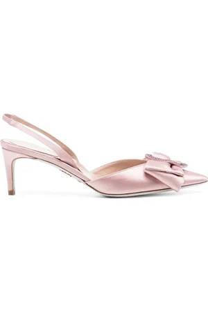 RENE CAOVILLA MJ pumps met logoplakkaat