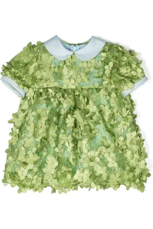 Mimisol Flared jurk met bloemenpatch