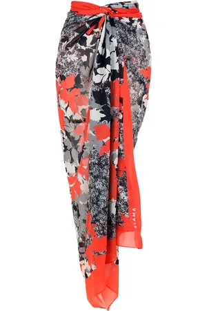 AMIR SLAMA Wikkelrok met bloemenprint
