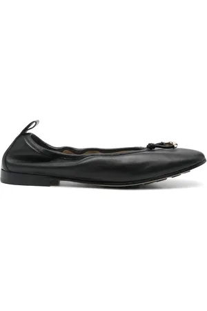 Giorgio Armani Leren ballerina