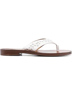 Chloé Teenslippers met geborduurde bloemen