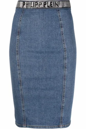 Philipp Plein Denim kokerrok