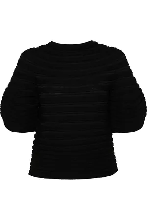 PLEATS PLEASE ISSEY MIYAKE Mushroom gebreide blouse