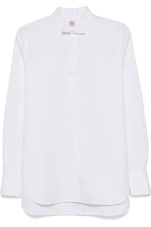 Totême Blouse met wingtip kraag
