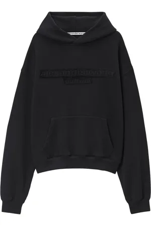 Alexander Wang Hoodie met gerafeld logo