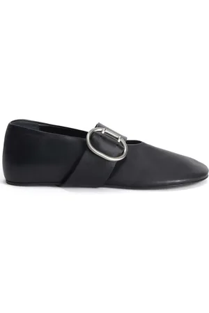 Jil Sander Leren ballerina