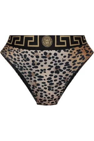 VERSACE Bikinibroek met luipaardprint