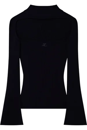 Courrèges Geribbelde trui met uitgesneden details