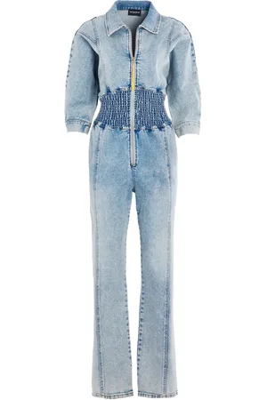Retrofete Ellis jumpsuit van katoenblend
