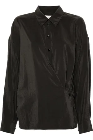 LEMAIRE Gedraaide blouse met rechte kraag