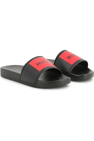 HUGO BOSS Slippers met logoprint