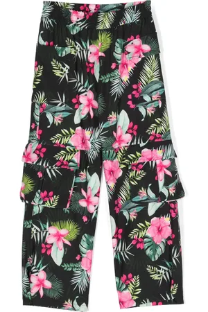 MONNALISA Cargo broek met bloemenprint