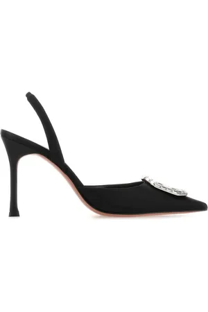 Amina Muaddi 70 mm Camelia pumps