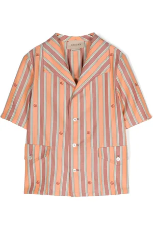 Gucci Gestreept shirt met logo jacquard