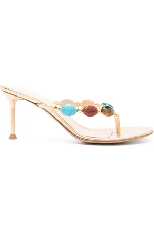 Gianvito Rossi Shamali leren sandalen