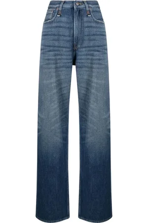 R13 Jeans met wijde pijpen