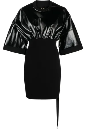 Rick Owens Jurk met gesmockte taille