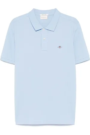 GANT Poloshirt met schildpatroon en korte mouwen